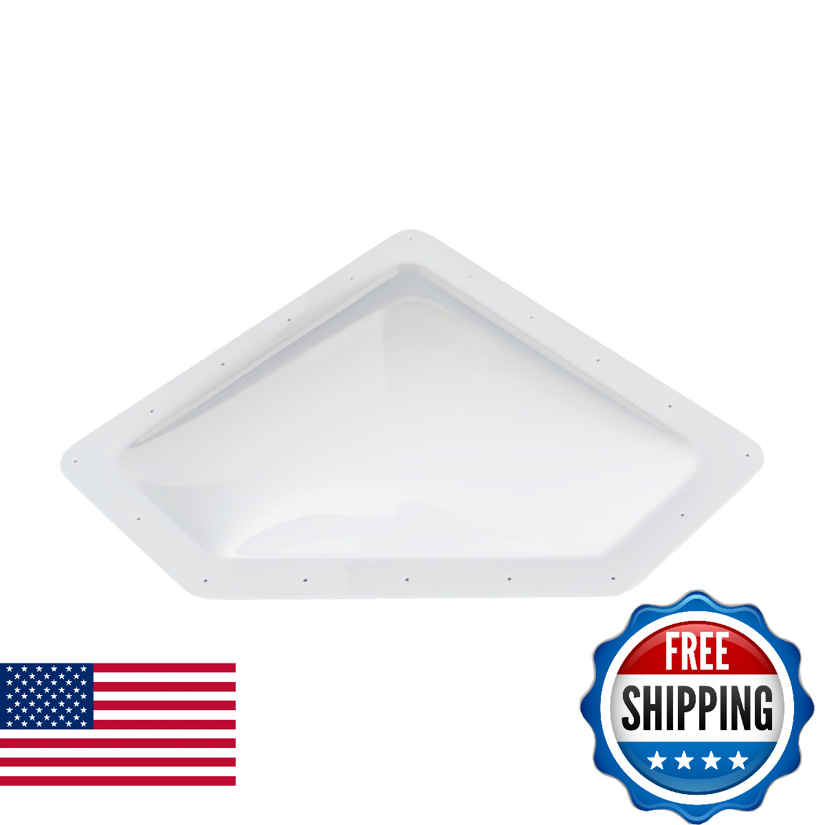 Icon 01865 Rv Skylight Nsl208-20 X 8 X 4 White