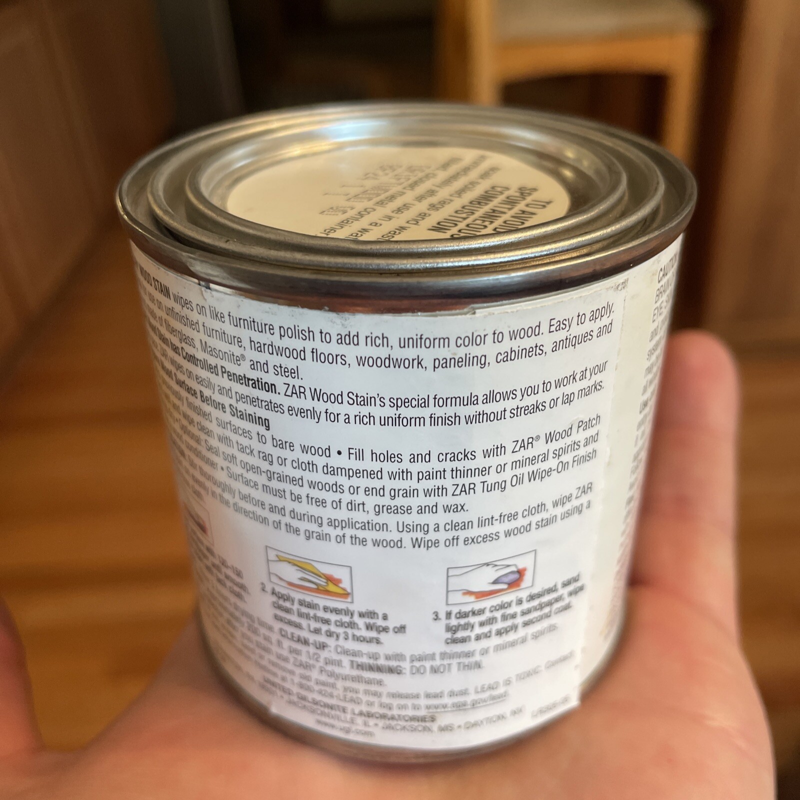 Zar Interior Stain 130 Driftwood 1/2 pint, Discontinued Half Pint NEW