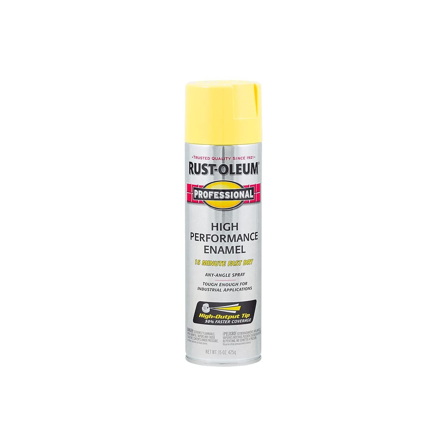 Rust Oleum Professional 15 Ounce Safety Yellow Enamel Spray Paint Durable Finish