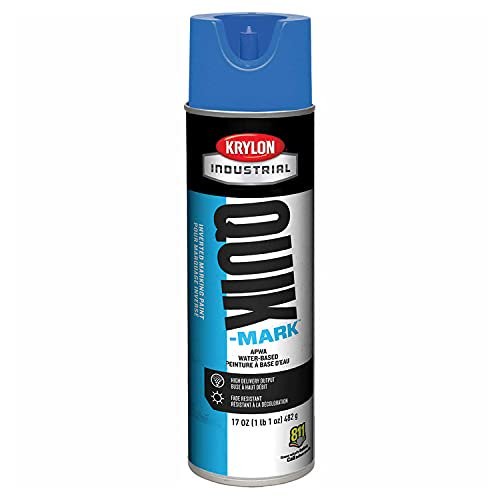 Krylon Industrial Quik-Mark Wb Inverted Marking Paint Apwa Blue – Lot of 12