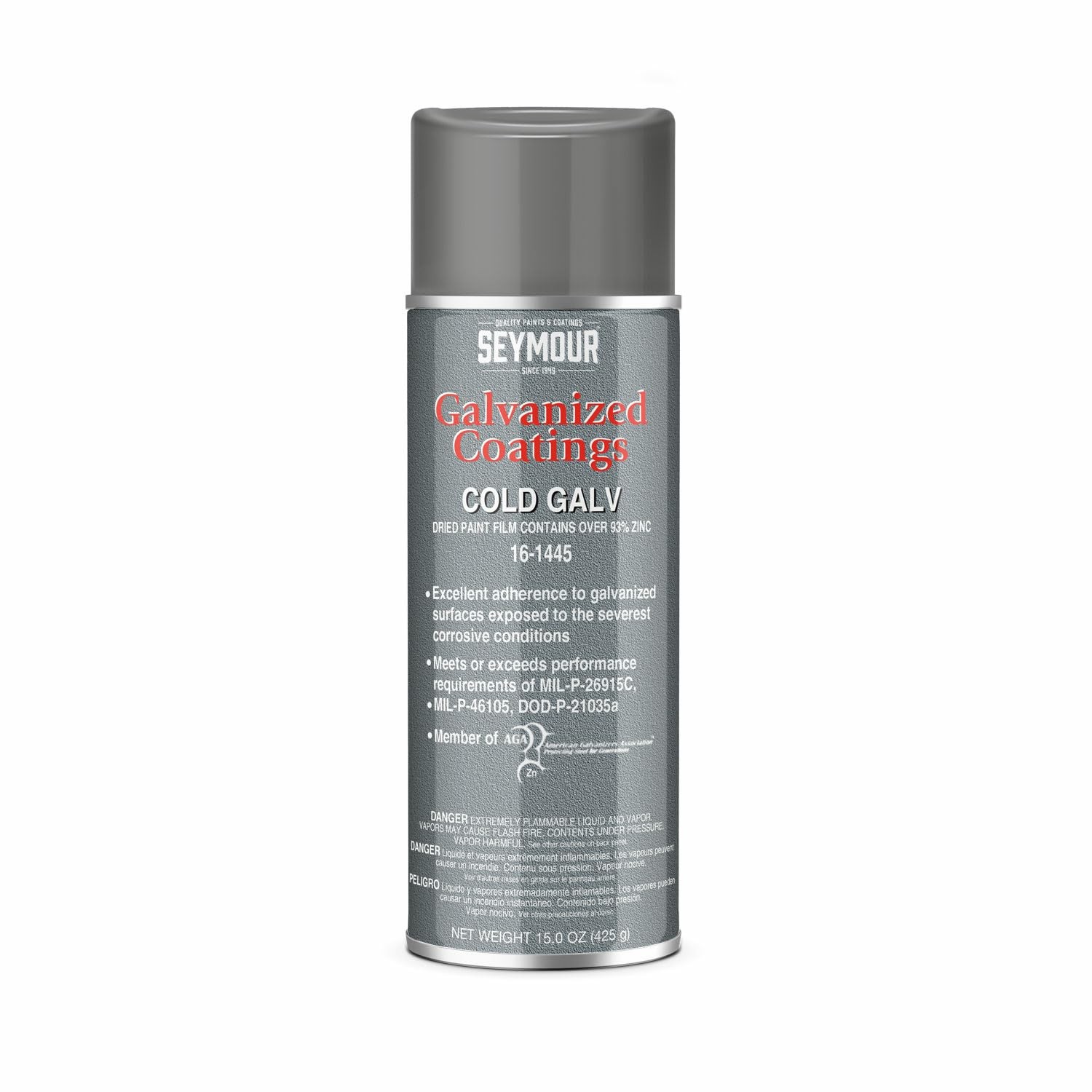 16-1445 Galvanized Coatings Spray Paint, Cold Galvanized Primer 15 Ounce (Pac…