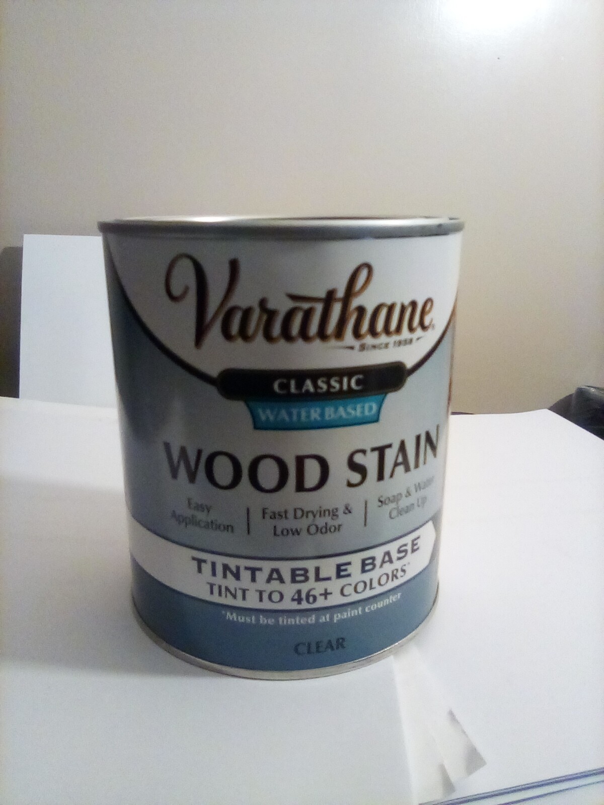 Varathane Classic Water Based Wood Stain Tintable Base CLEAR 32oz. FREE SHIPPING