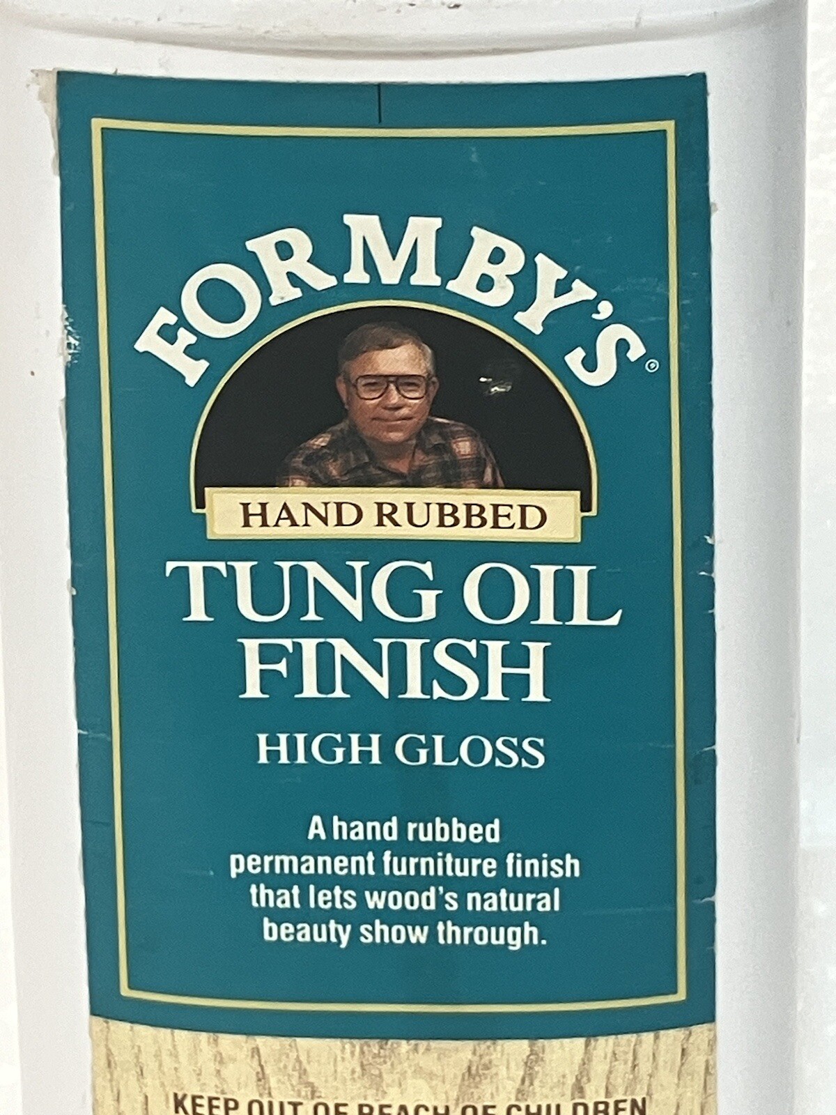 Formby’s Tung Oil Finish High Gloss Wood Protector Large 16oz Vintage Bottle New