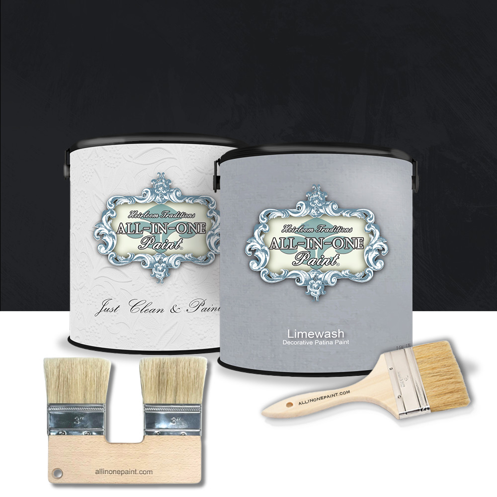 ALL-IN-ONE Paint Limewash Gallon Kit – Iron Gate