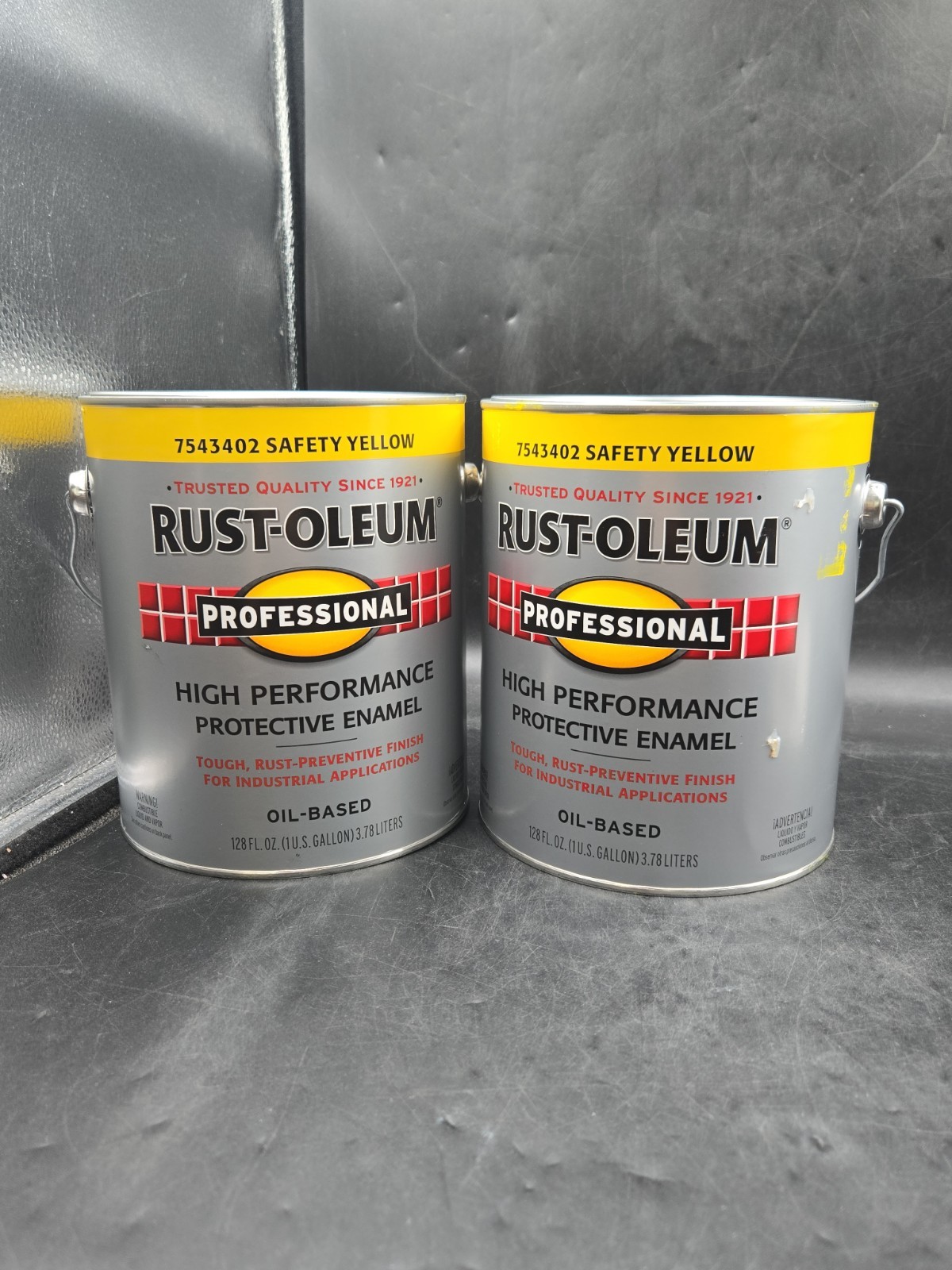 (2)-Gal Safety Yellow Rust-Oleum Professional Industrial Enamel Paint 7543402