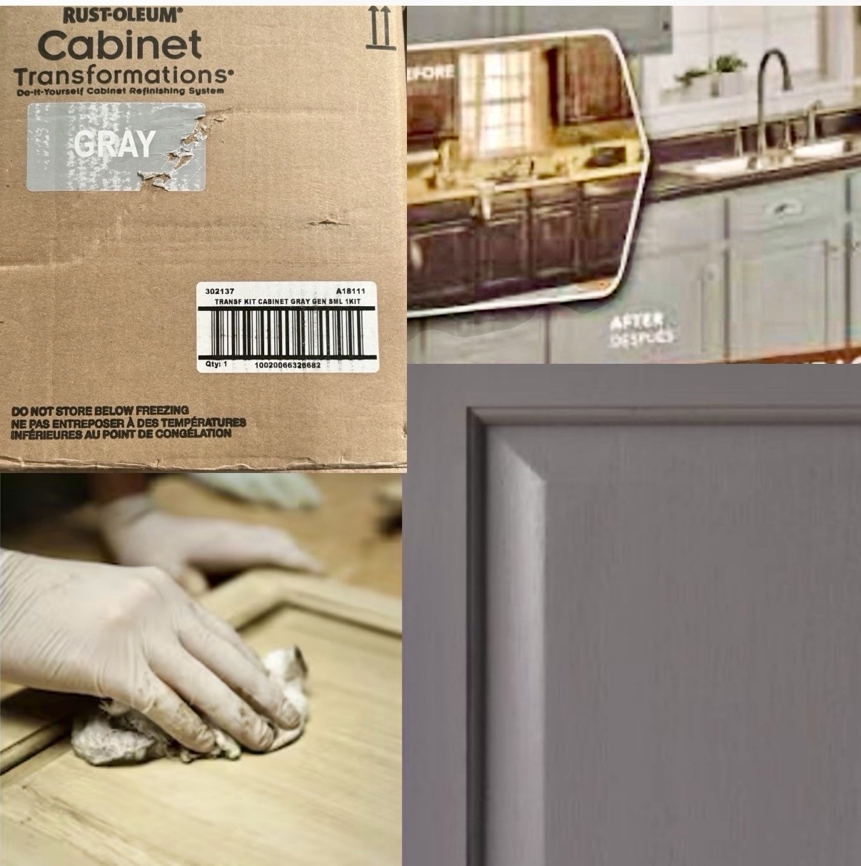 Rust-oleum Cabinet Transformation Kit – Kitchen Refacing GRAY 302137~NEW