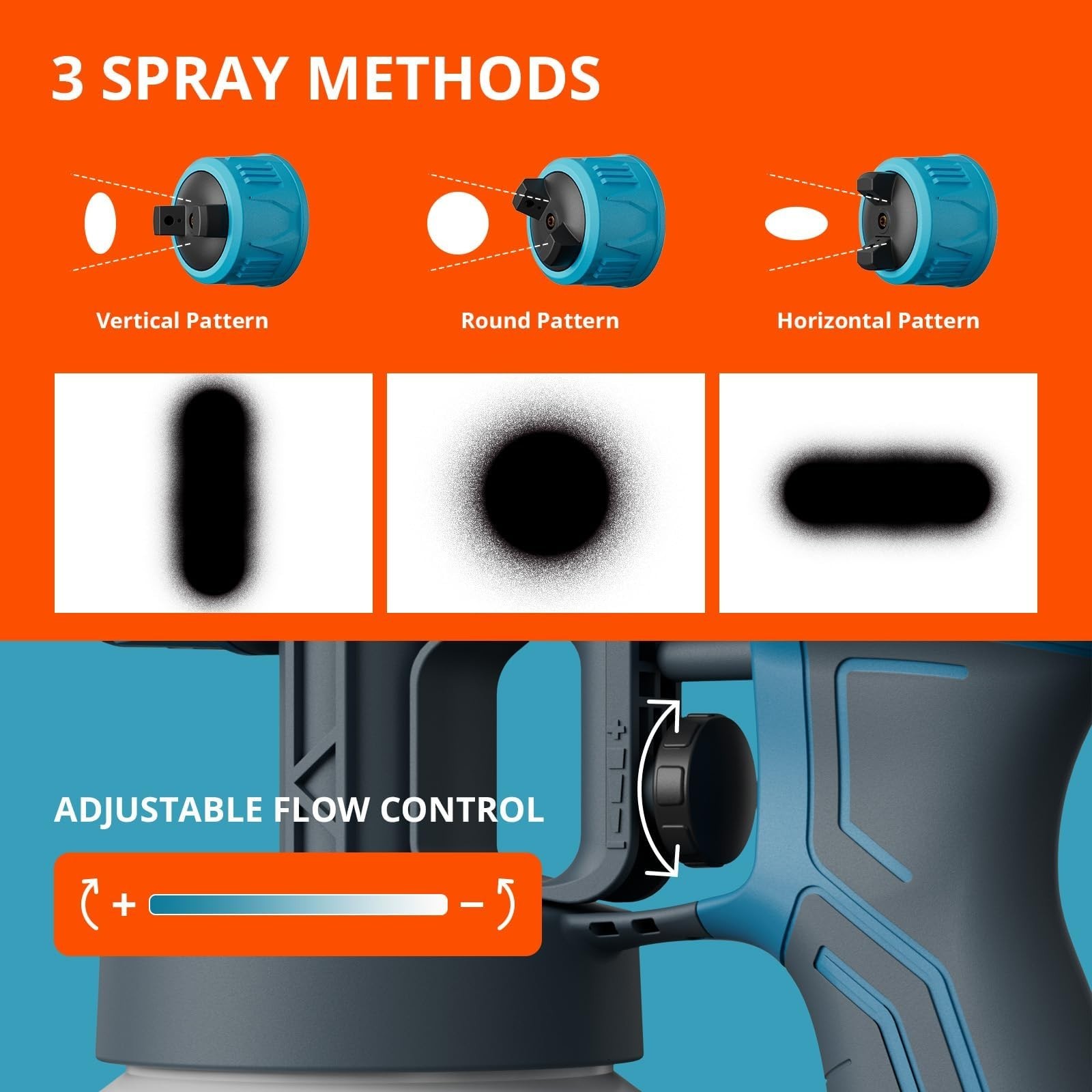 Tilswall Paint Sprayer Alien500 Lightweight HVLP Spray Gun, High Power Electr…