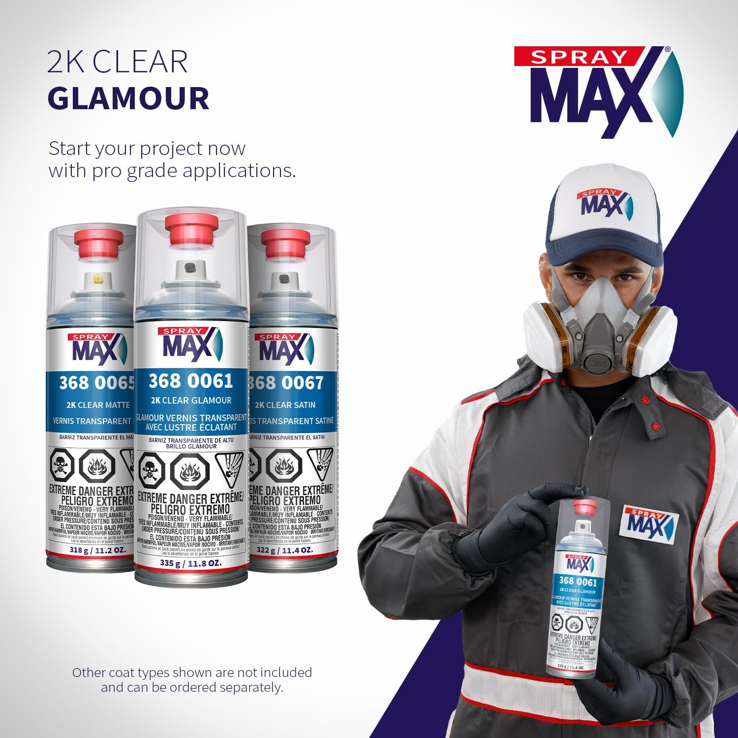 2K Glamour High Gloss Clear Coat | 2K Automotive Clear Coat Spray Paint | High G