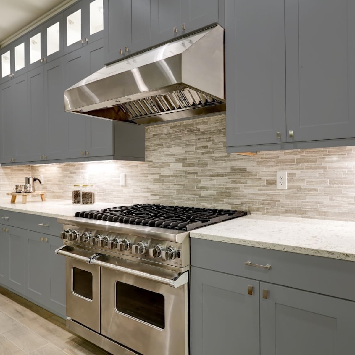 Complete Kitchen Upgrade: Nuvo Earl Grey Cabinet Paint Kit with Essential Tools