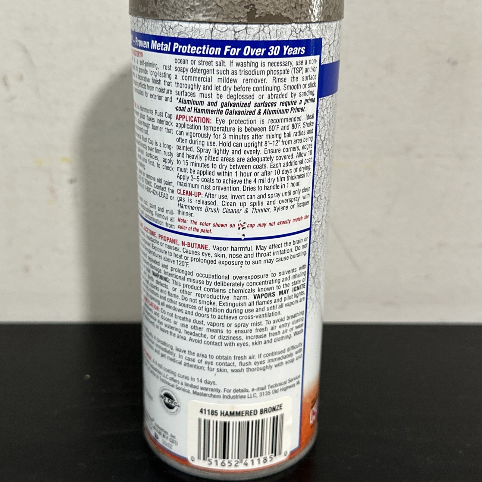 [ 1 Can ] Hammerite Hammered Finish Rust Cap Spray Paint 12 Oz – Hammered Bronze