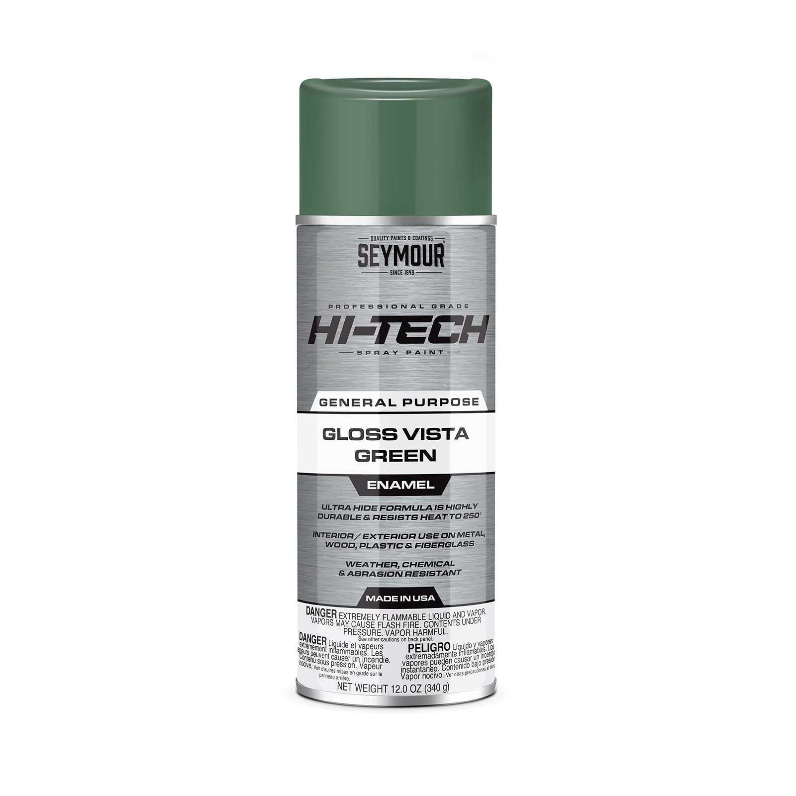 16-131 Hi-Tech Enamels Spray Paint, Gloss Vista Green
