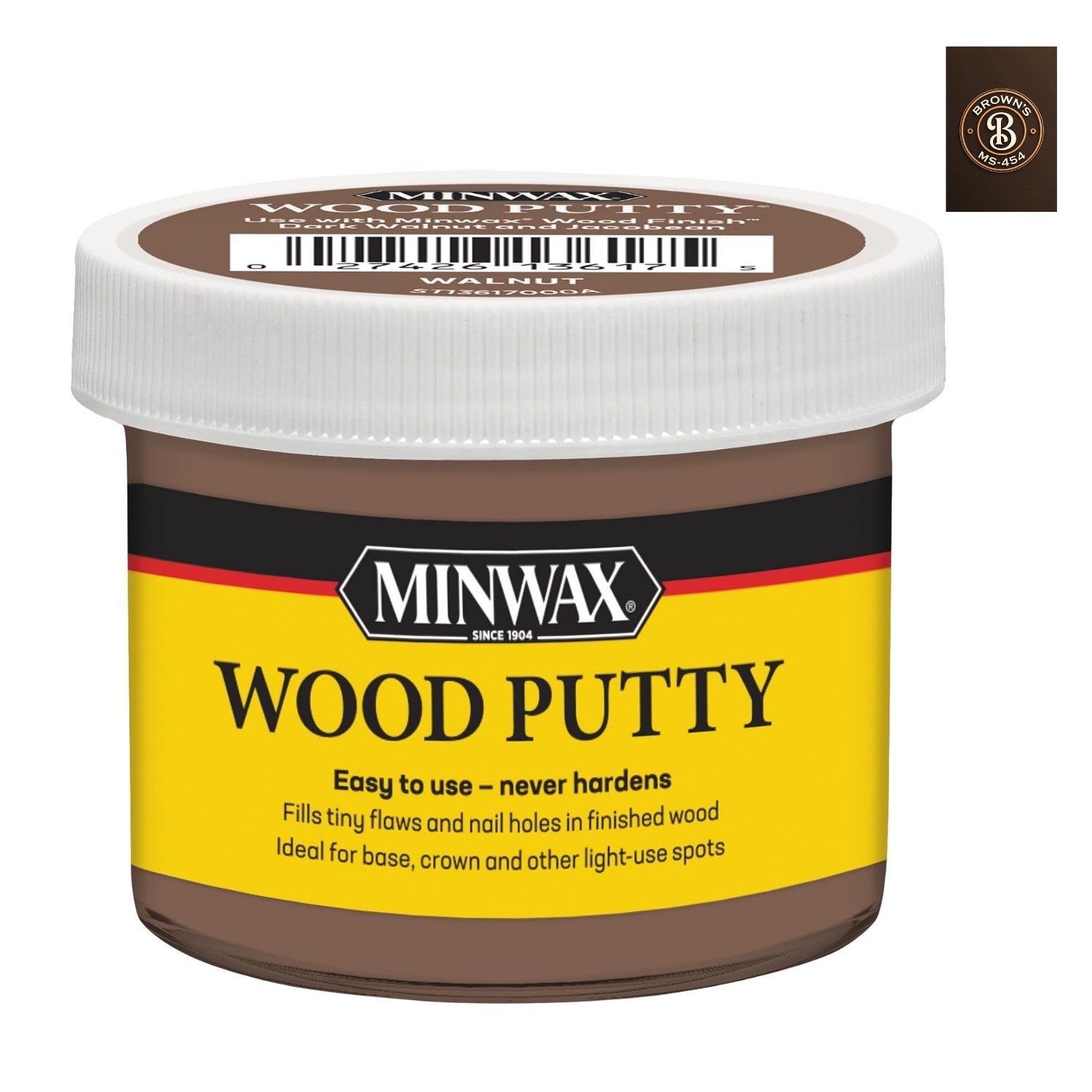 Wood Putty, Walnut, 3.75 oz.