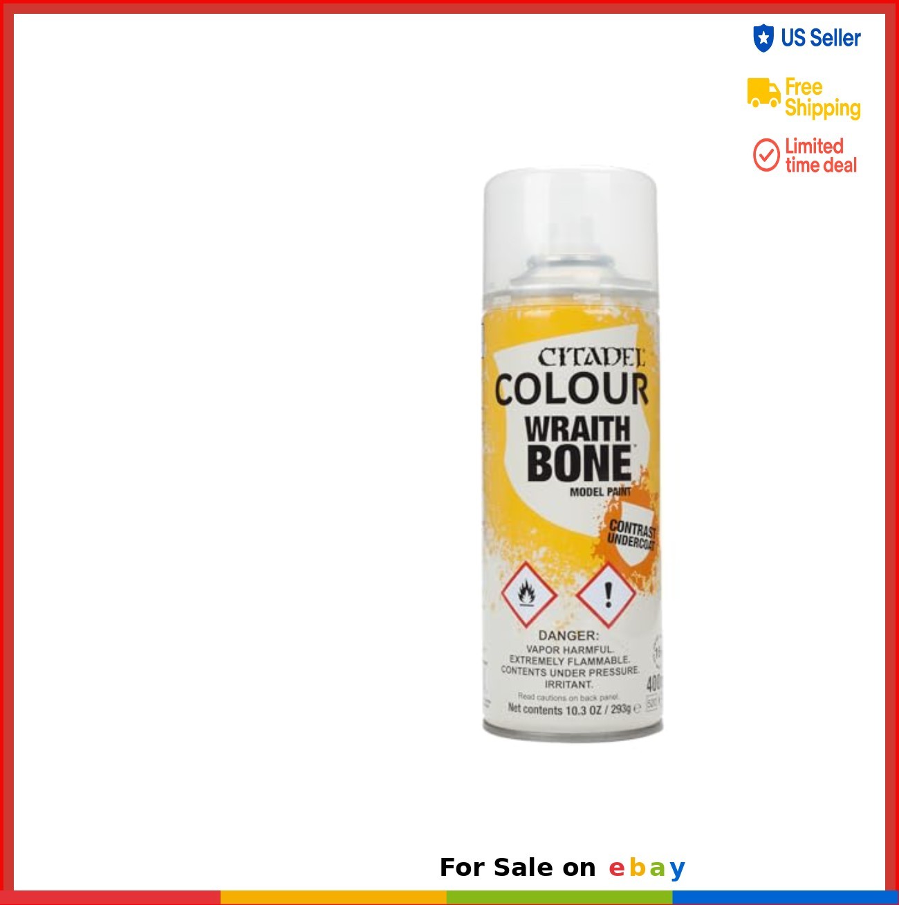 Spray Paint Aerosol Can 400ml Wraithbone Satin Finish For Model Hobby