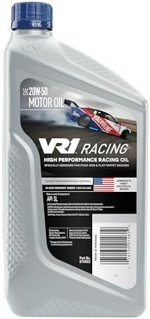 Valvoline VR1 Racing Synthetic SAE 20W-50 Motor Oil 1 QT, Case of 6