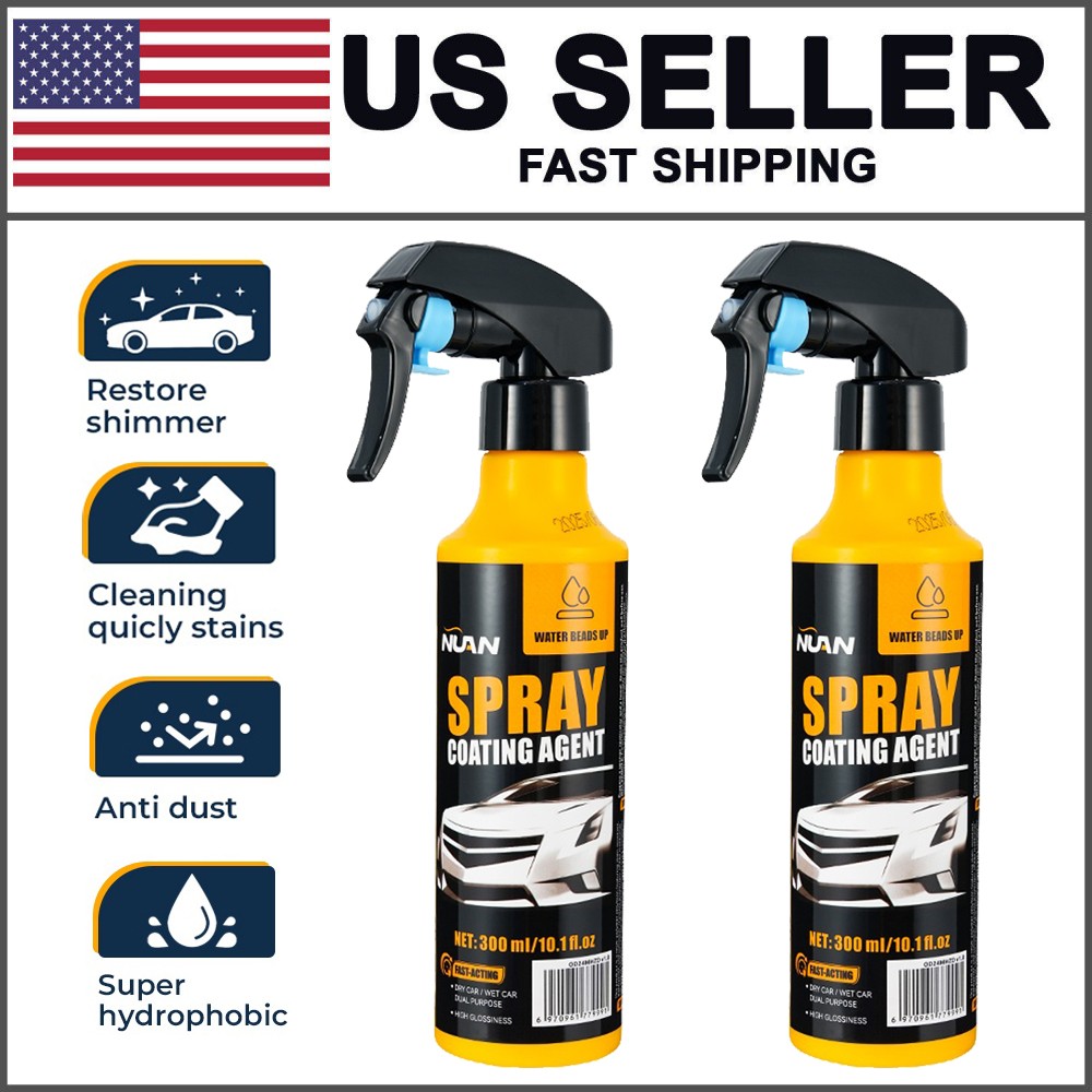 2Pack 300ML Set Nuan Car Coating Spray Coating Protection Quick Car Wax Polish