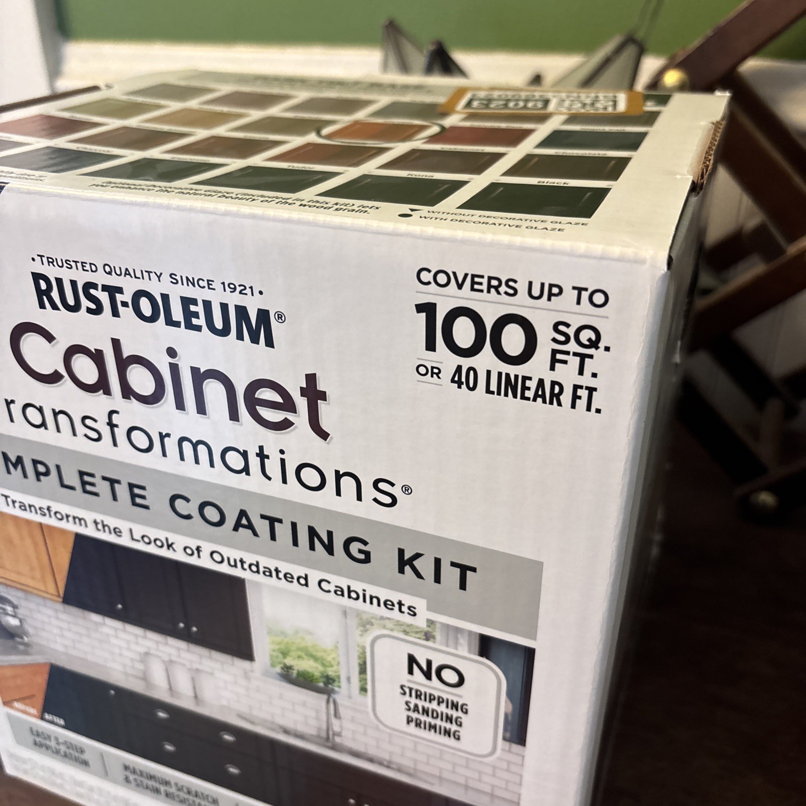 RUST-OLEUM 258240 Dark Tint Base Cabinet Paint Coating Kit Harvest Tint Rustolem