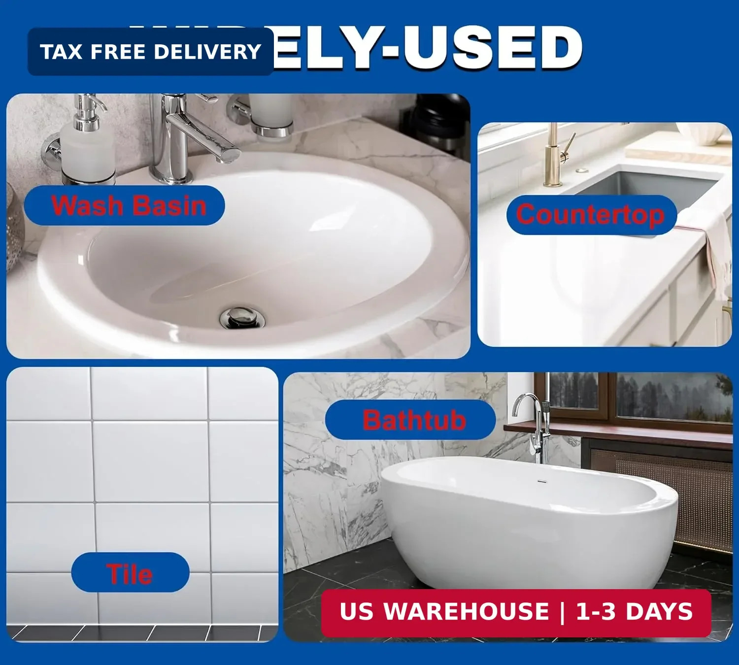 Tub and Tile Refinishing Kit, 17Oz/500G Tile Paint with Tools and Hardener – Sem