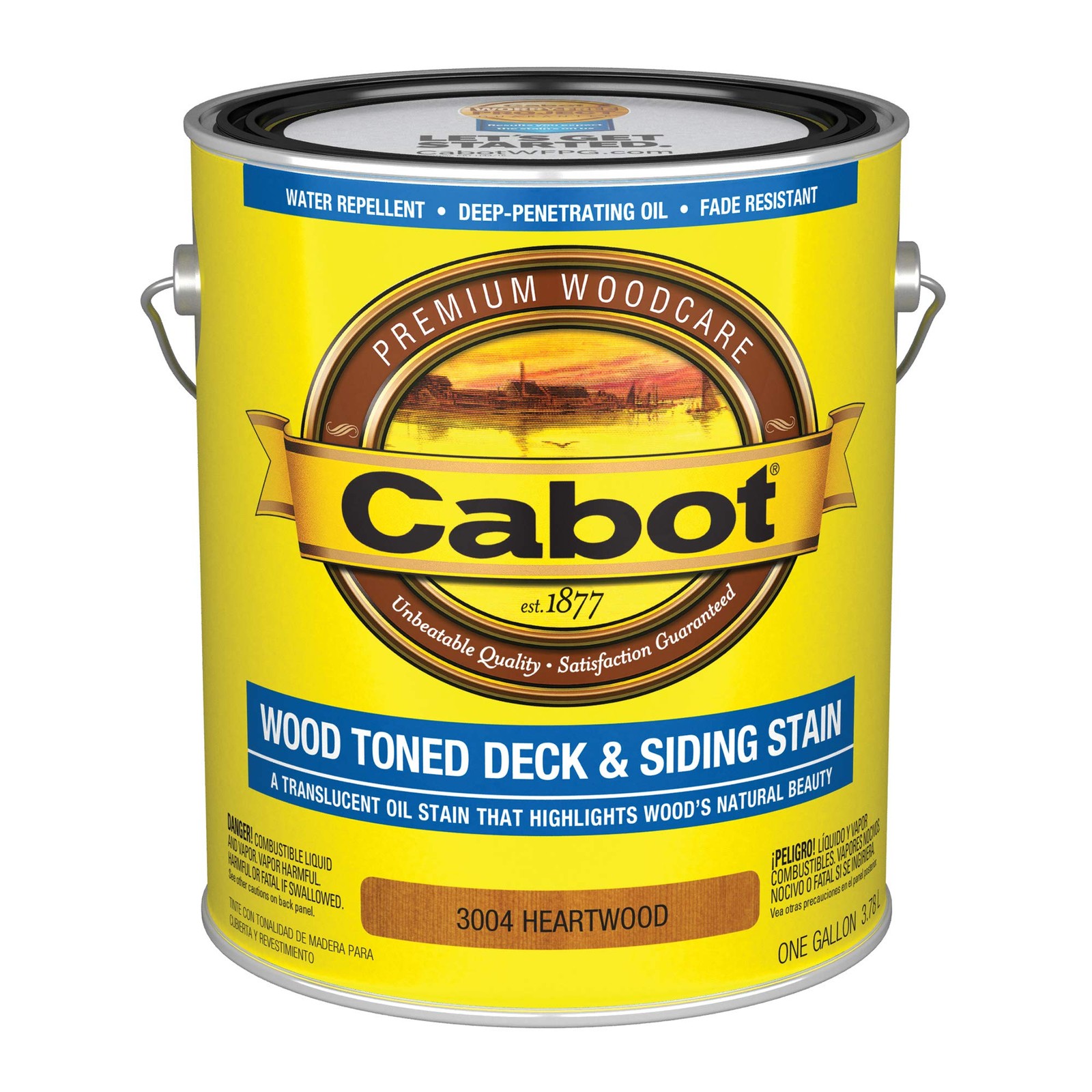 Wood Toned Stain + Sealer Exterior Natural Wood Stain Heartwood Gallon