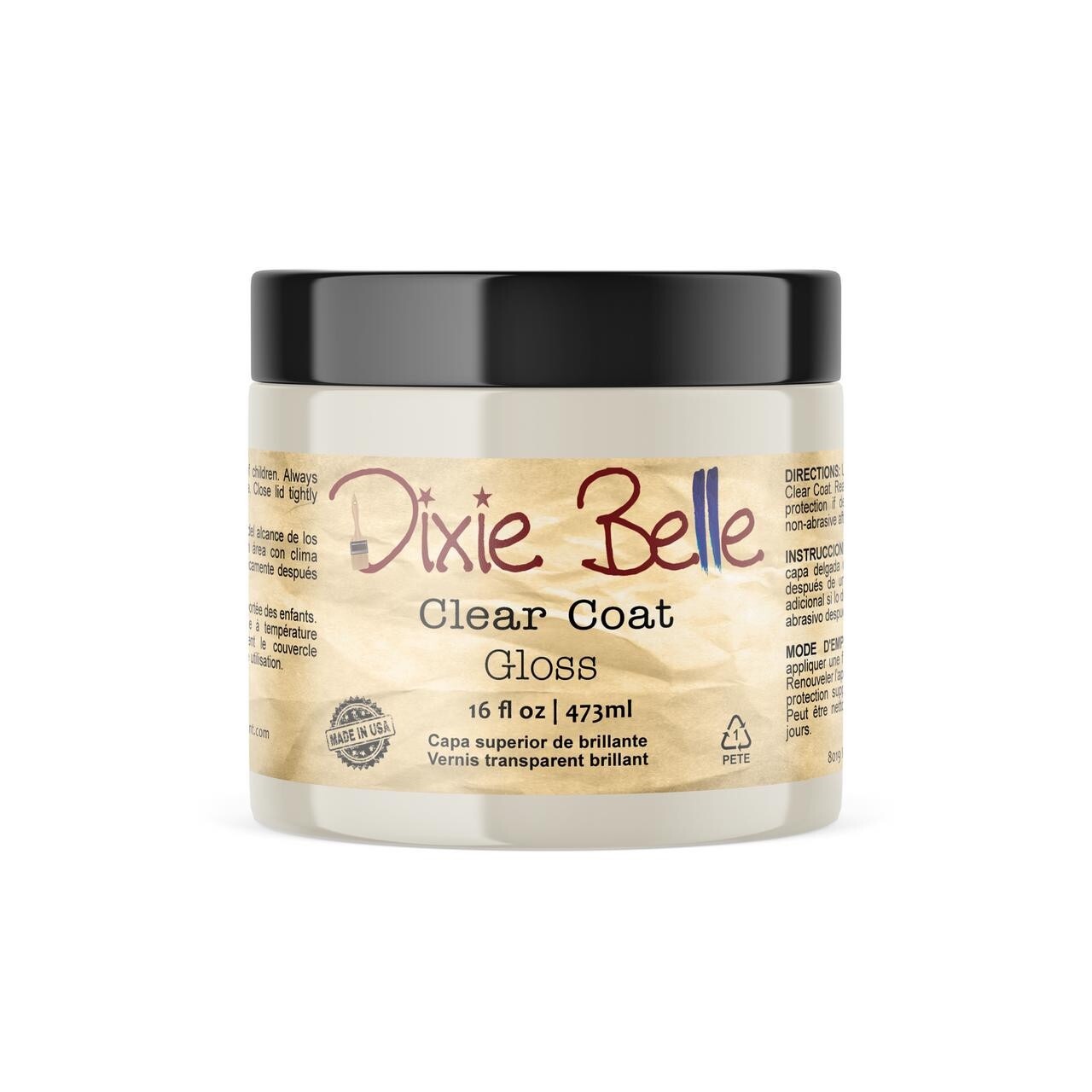 Satin, Gloss, Flat Top Coat Sealer DIXIE BELLE 8, 16, 32 oz sizes