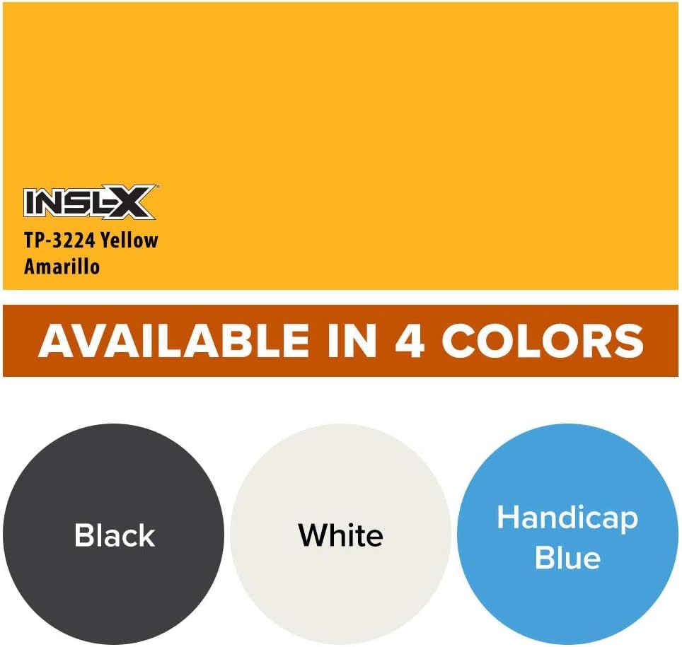 INSL-X TP322409A-01 Yellow Acrylic Latex Traffic Paint 1 Gallon Durable Coating