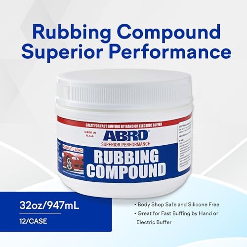 Rubbing Compound 10 oz — Fast-Cut Buffing Compound for Oxidized Paint,