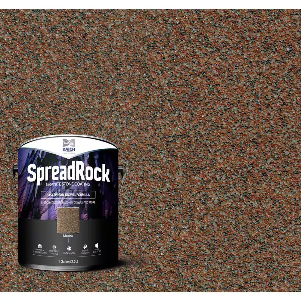 Granite Stone Coating 1 Gal. Mocha Satin Interior/Exterior Concrete Resurfacer a