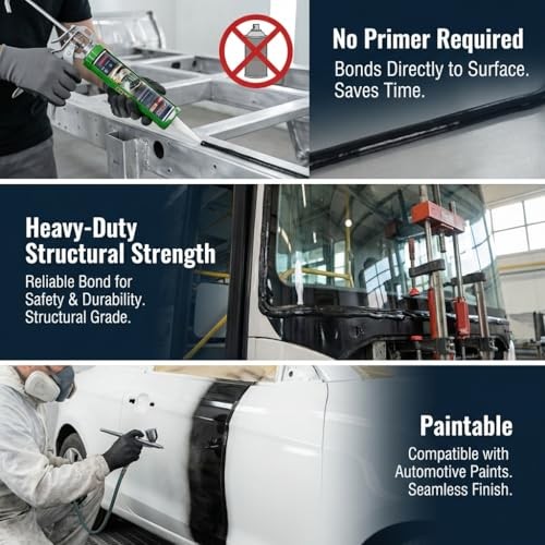 Urethane Windshield Adhesive,Primerless High Viscosity Structural VGS88F 1 Pack