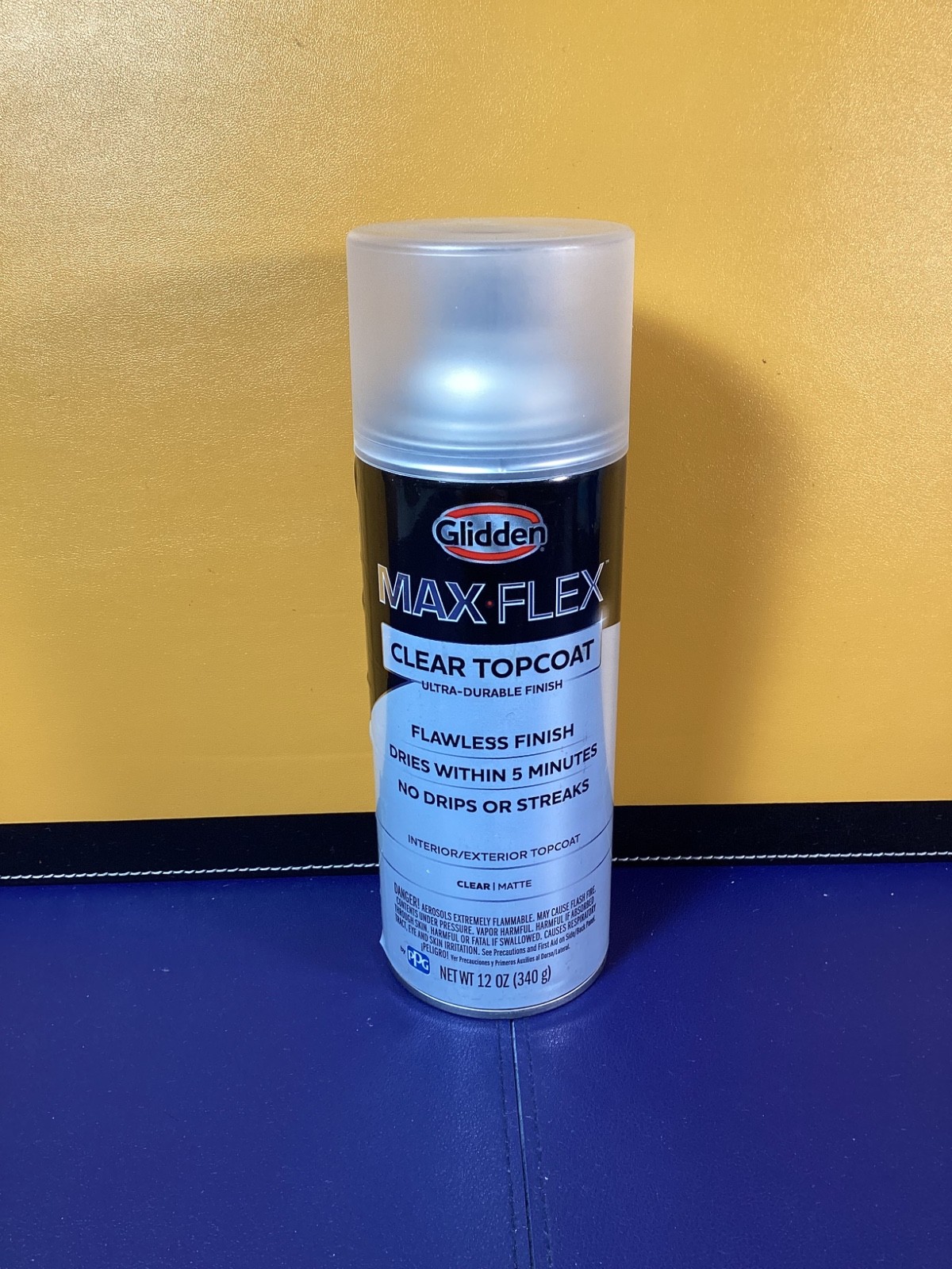12 Oz. Matte Clear Interior/Exterior Topcoat Spray Paint Ultra Durable Finish