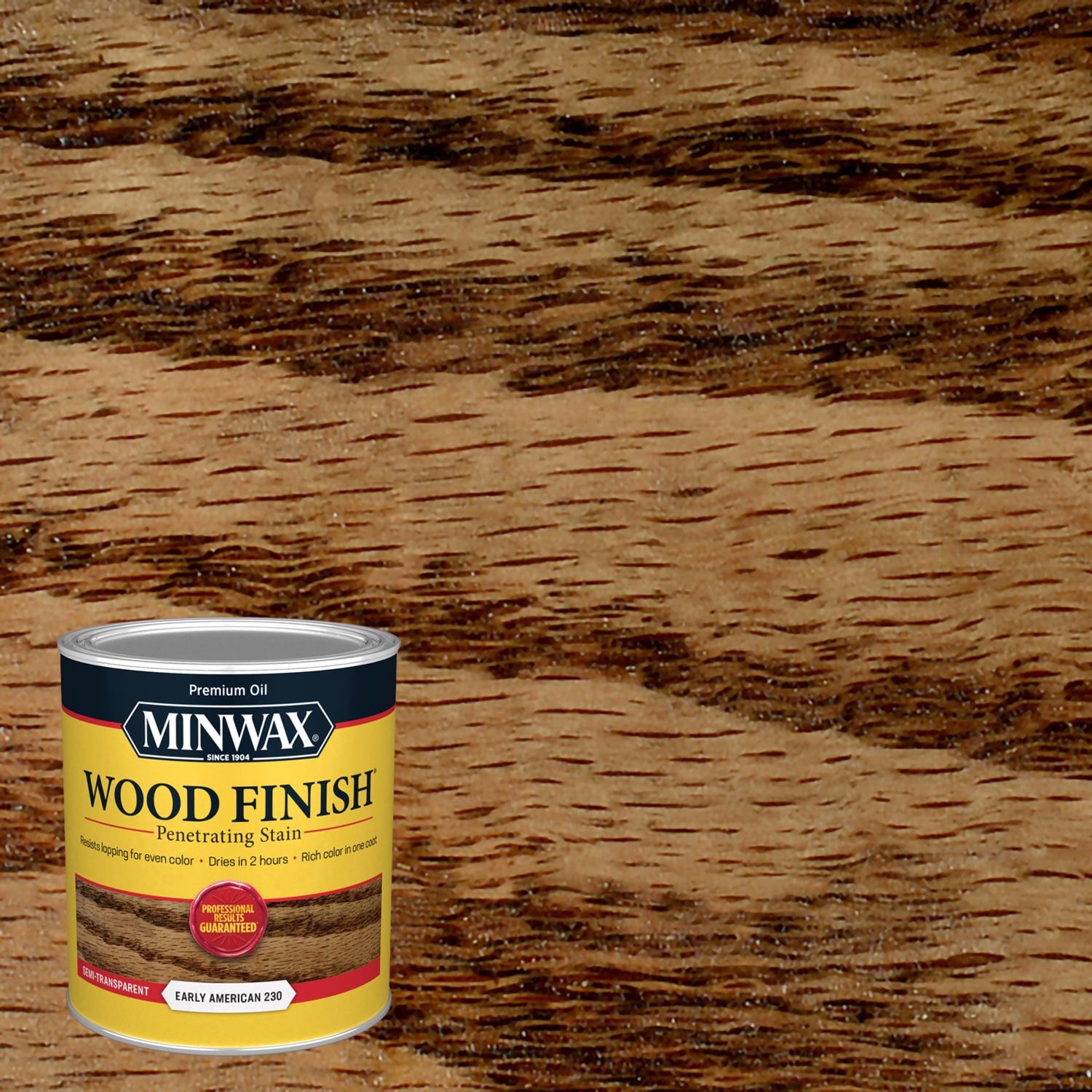 Minwax 70008444 Semi-Transparent Early American Oil-Based Stain 1qt. (Pack of 4)