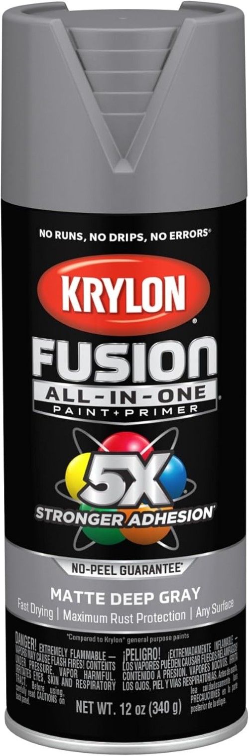 All-Purpose 12 oz Deep Gray Aerosol Spray Paint – Fast-Drying & Durable Finish