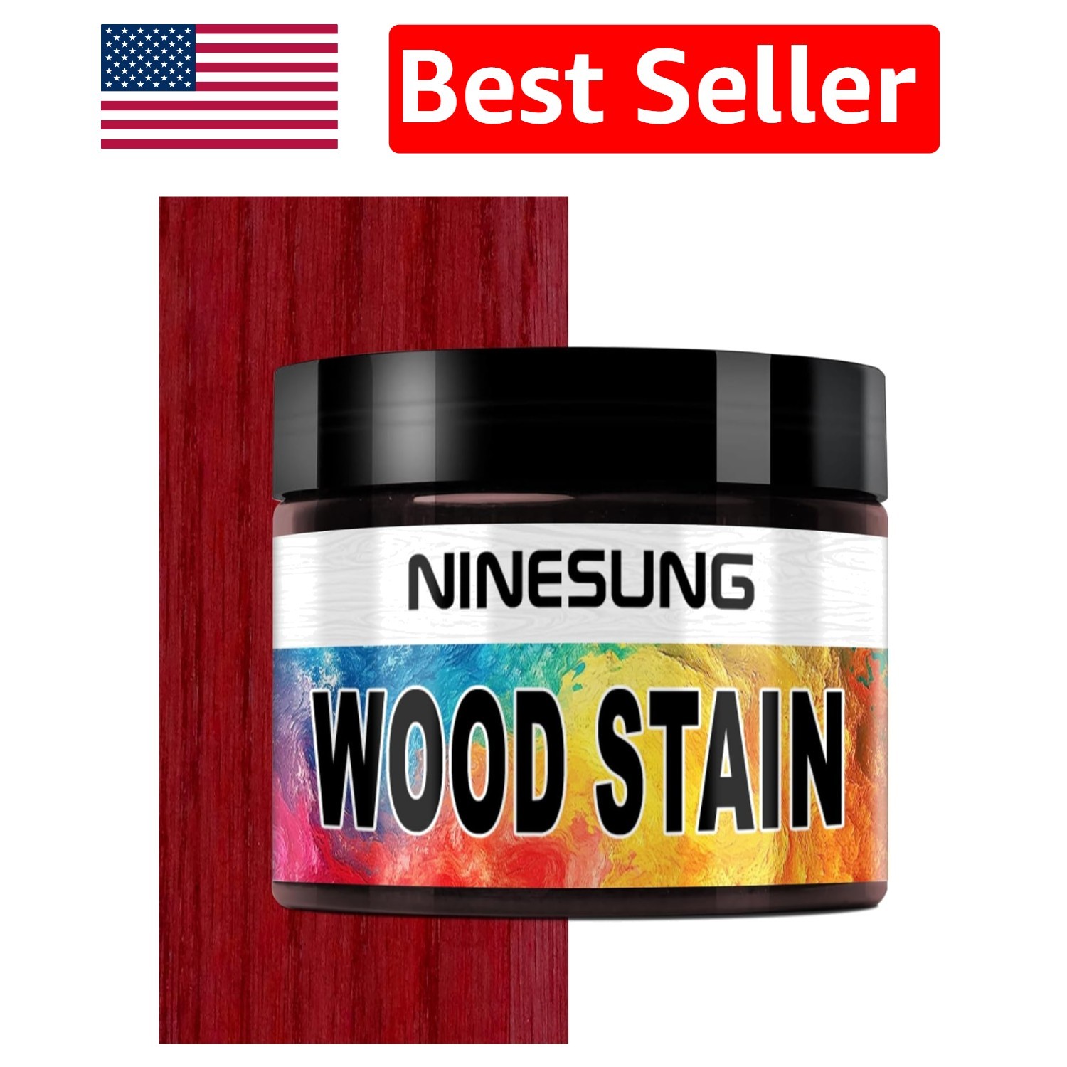 16 oz Red Wood Dye Powder for Stunning Indoor & Outdoor Wood Finishes, Low Odor