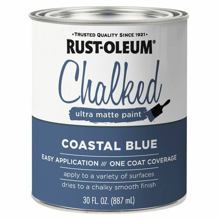 Rust-Oleum 329207 Chalked protective topcoat Ultra Matte COASTAL BLUE 30oz