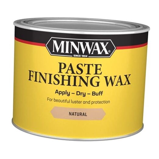 Minwax Pasta de cera de acabado, 16 onzas., 1 lb (Paquete de 1) Natural Cera