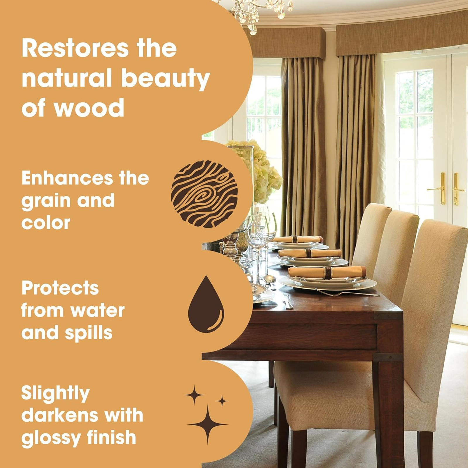 Furniture Boiled Linseed Oil 250ml Oil for Wood Metal Stone Glossy Finish