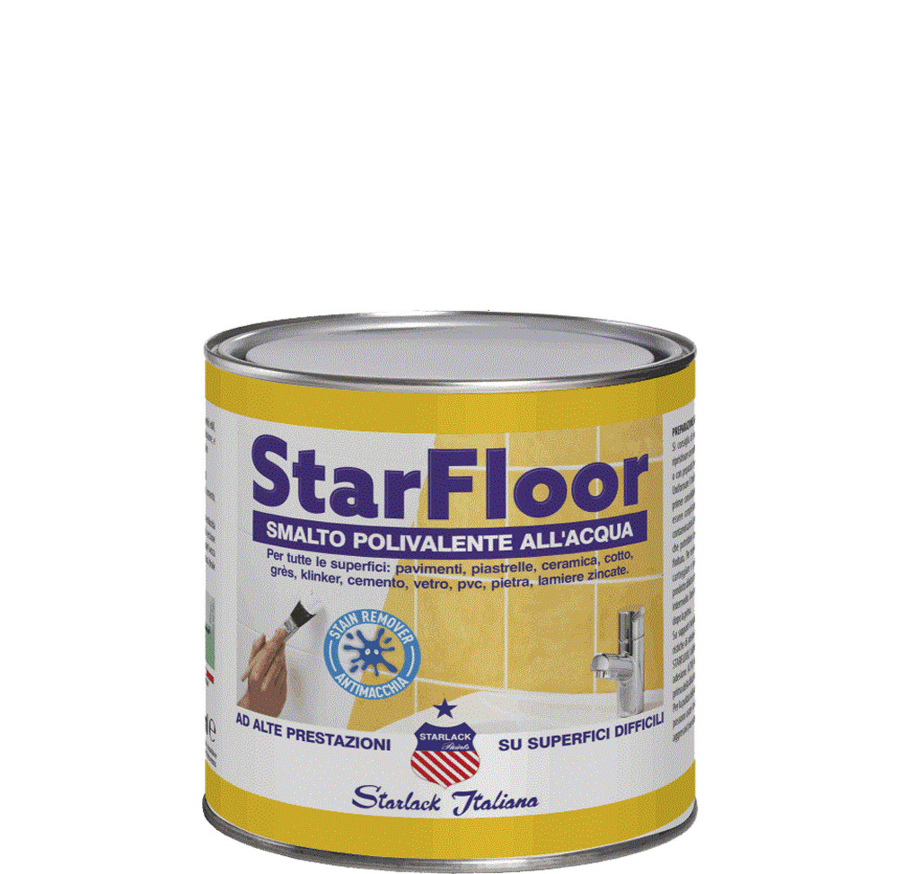 Multipurpose water enamel for tiles and all difficult surfaces. ML 7