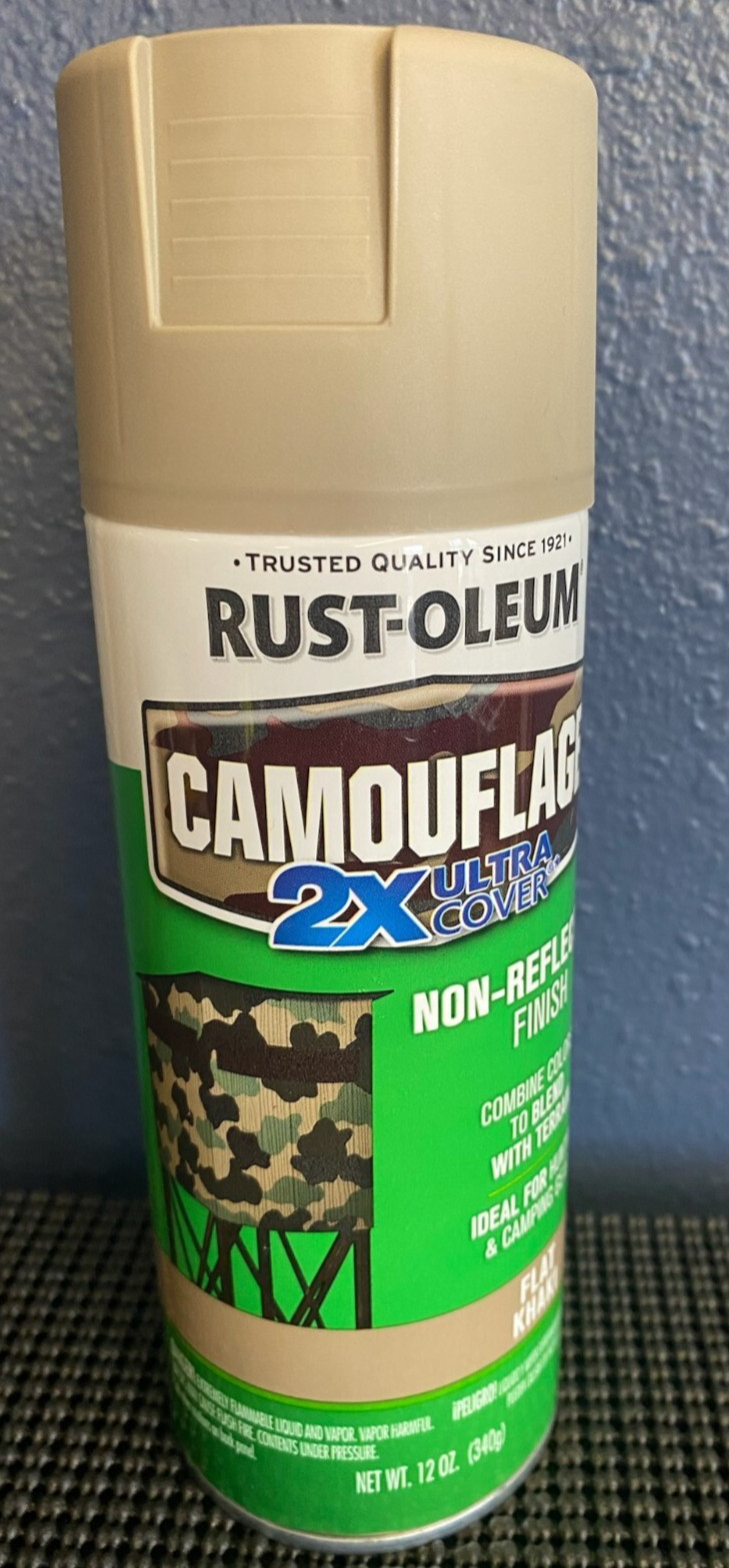 Rust-Oleum Specialty Camouflage Spray Paint Khaki 12oz Ultra Flat Non-Reflective