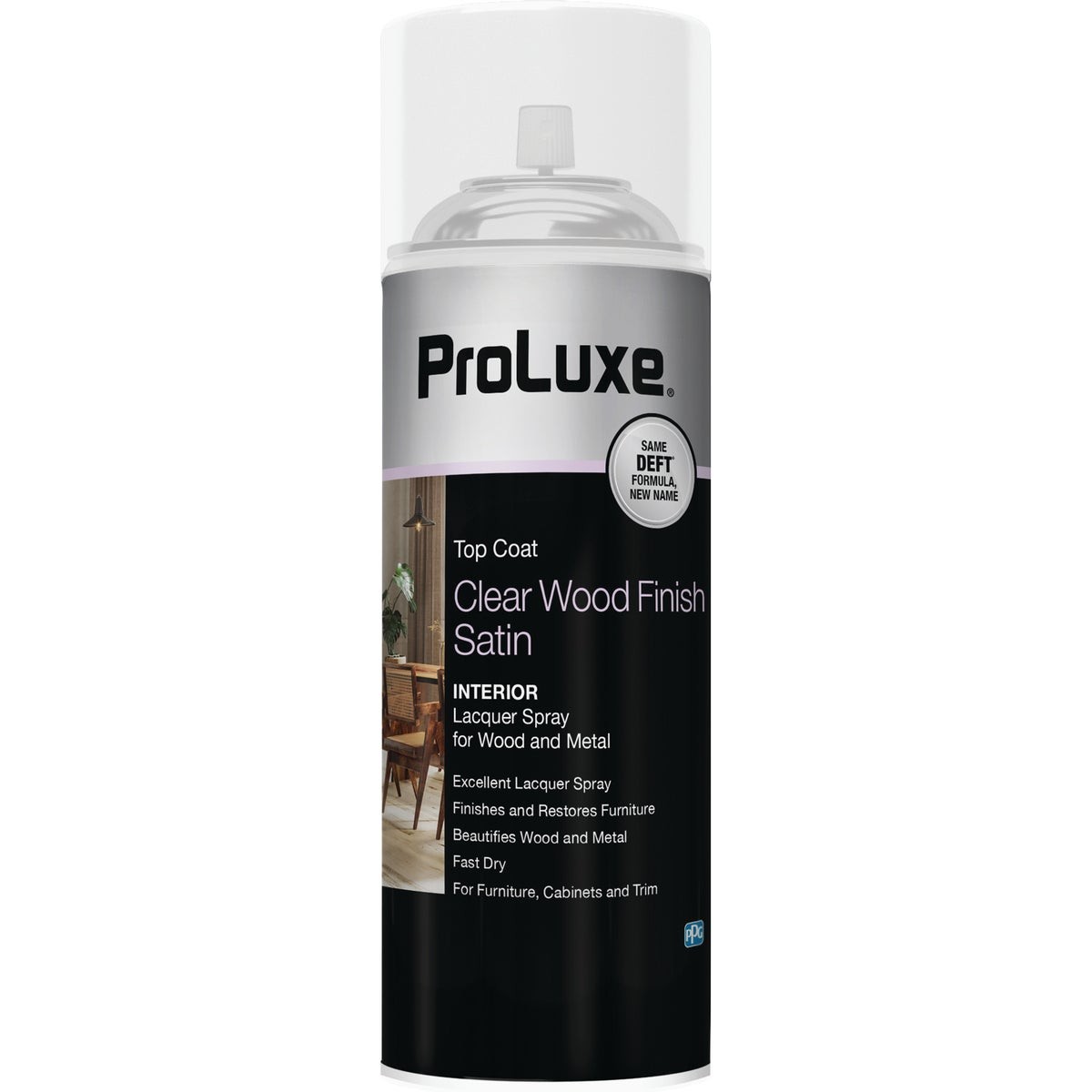 ProLuxe 12.25 Oz. Satin Clear Wood Interior Spray Lacquer PLX017SXI/54 ProLuxe