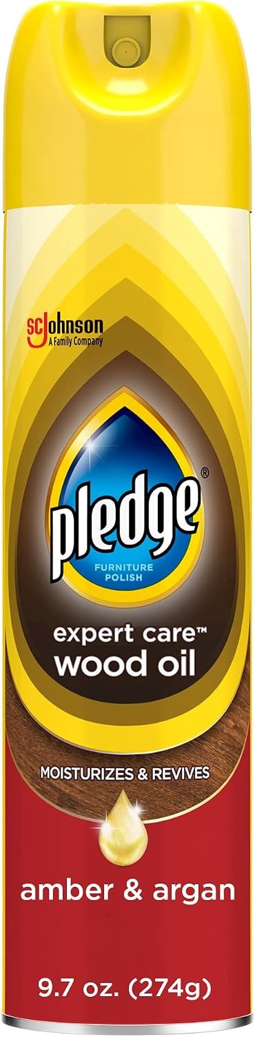 Pledge Moisturizing Wood Oil, Furniture Reviving and Protecting Conditioner and