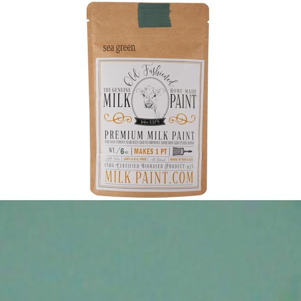 Old Fashioned Milk Paint Color: Sea Green Pint – Packaged as Powder