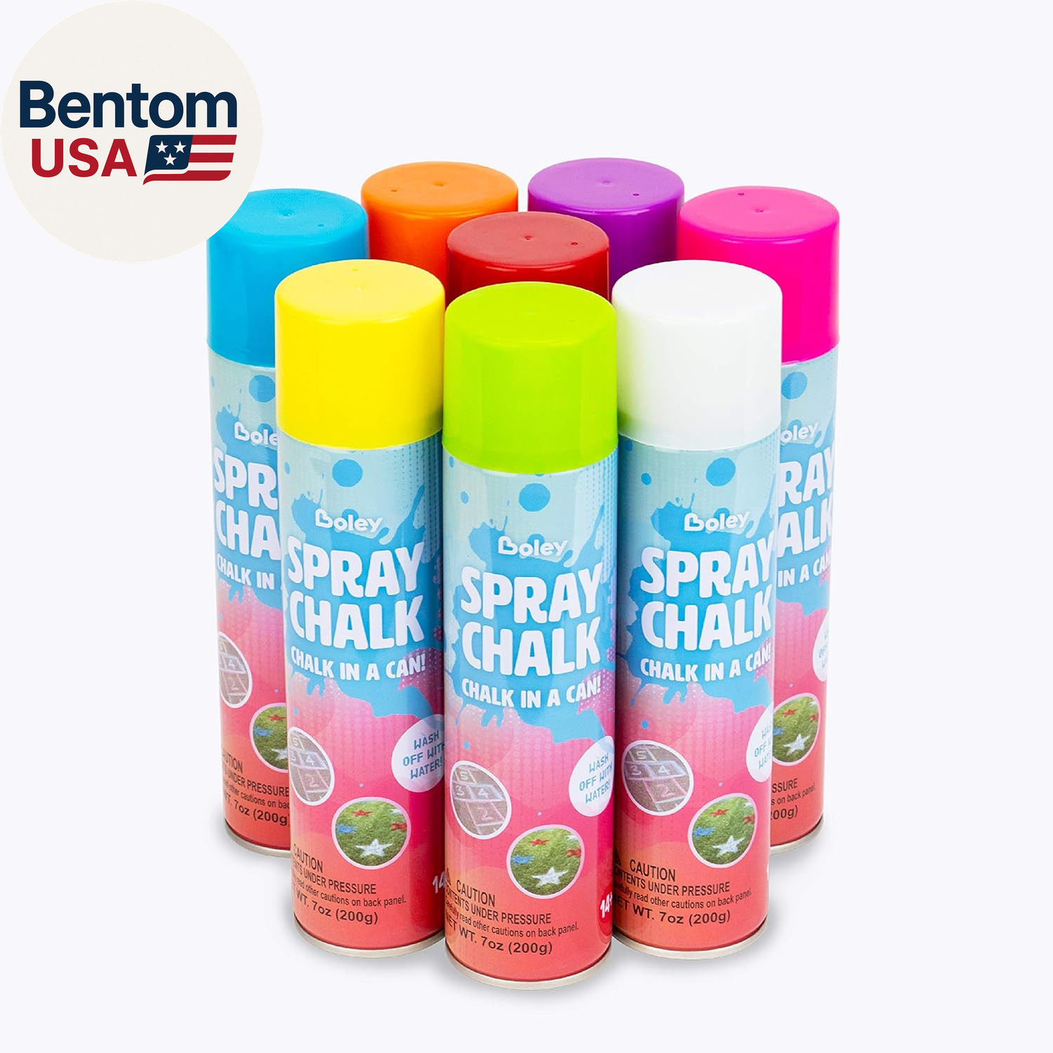 Spray Chalk – 8 Pack Washable Chalk Spray Paint, 7 Oz Each, Non-Toxic, Vibrant O