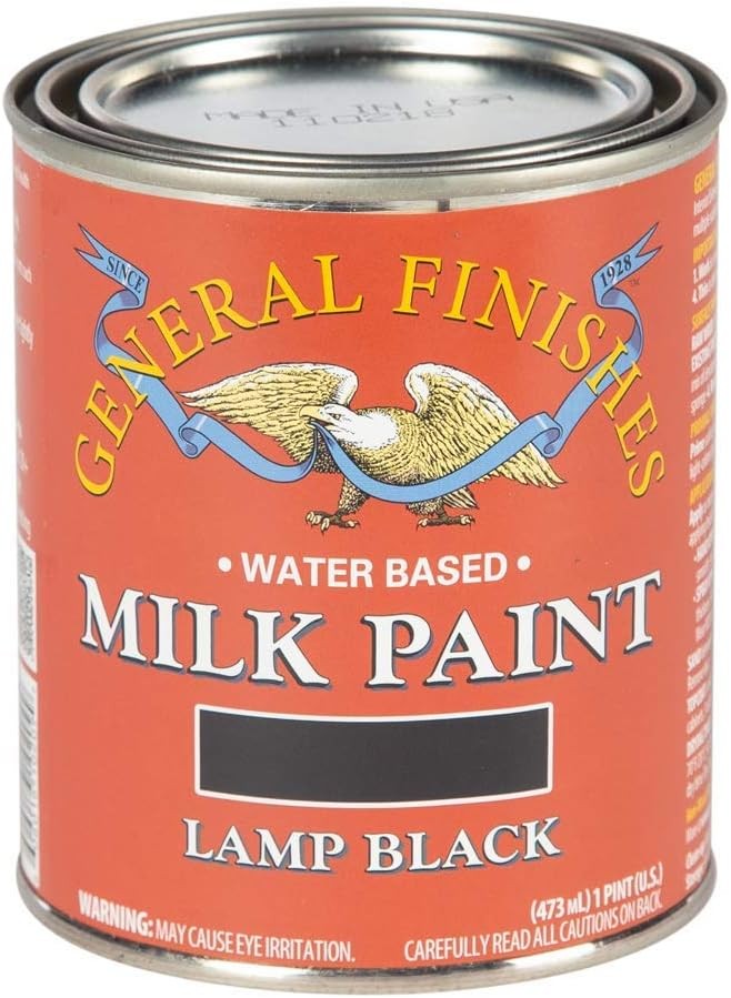 Water Based Milk Paint 1 Pint Lamp Black