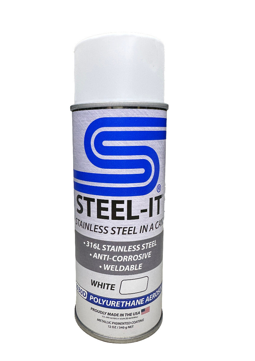 STEEL-IT White Polyurethane 1030D (12oz Spray Can)
