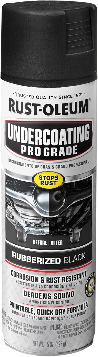 Rust-Oleum 248656 Automotive Professional Rubberized Undercoating, 15 Oz, Can,