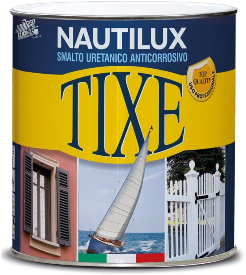 Nautilux Tixe Lawn Green Enamel 2.5L Boat Paint Wood Metal Plastic Rust