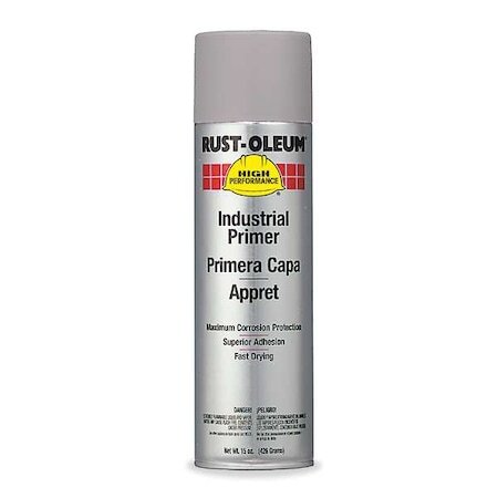 Rust-Oleum V2182838 Rust Preventative Spray Primer, Gray, Flat Finish, 15 Oz