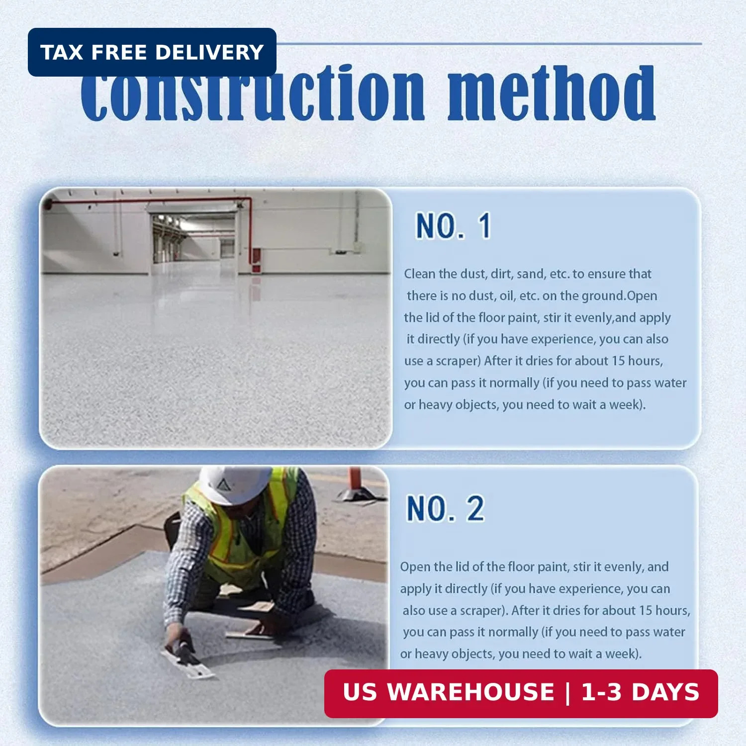 High-Gloss Marble Effect Epoxy Floors Coating, Louis Forest Epoxy Floor Paint, G