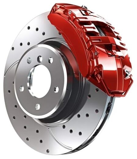 High Temperature Brake Caliper Paint System Set RED 160 – High Gloss Red