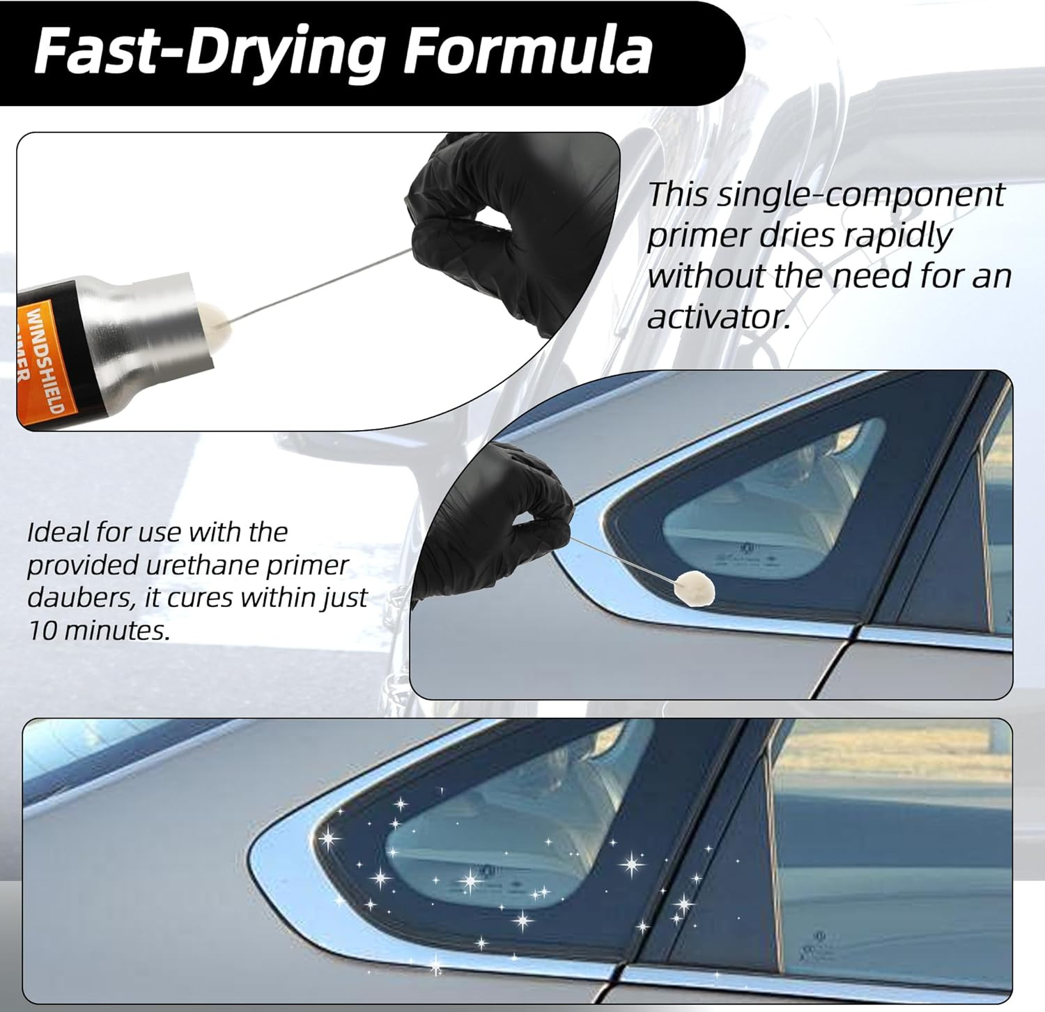1 Fl.Oz Windshield Primer Urethane Automotive Promotes Adhesion of Polyurethane