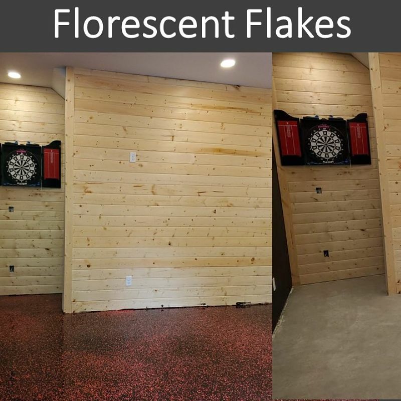 Florescent (Black Light) Flakes for Epoxy, Polyaspartic, Urethane Coatings