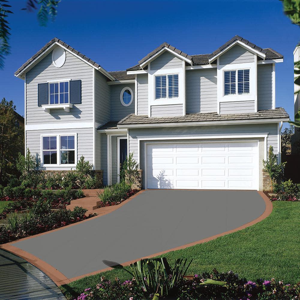 5 Gallon Slate Gray Self-Priming 1-Part Epoxy Satin Concrete Garage Floor Paint